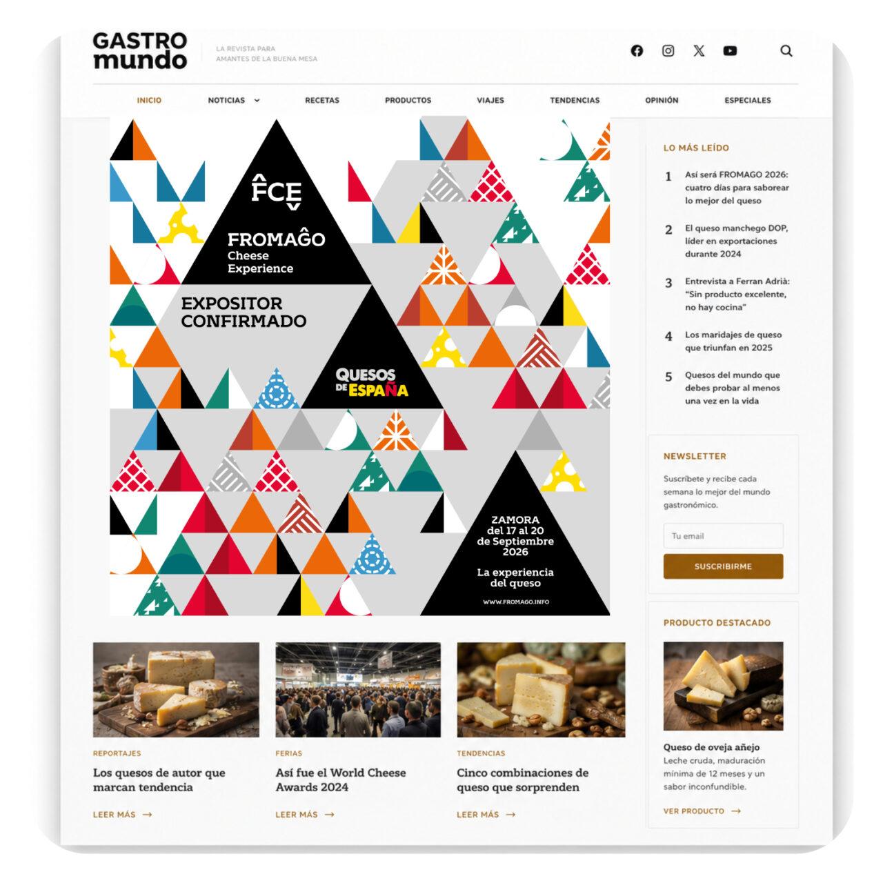 Square Web Banner: We'll Be at FROMAGO (1200 x 1200 pixels)