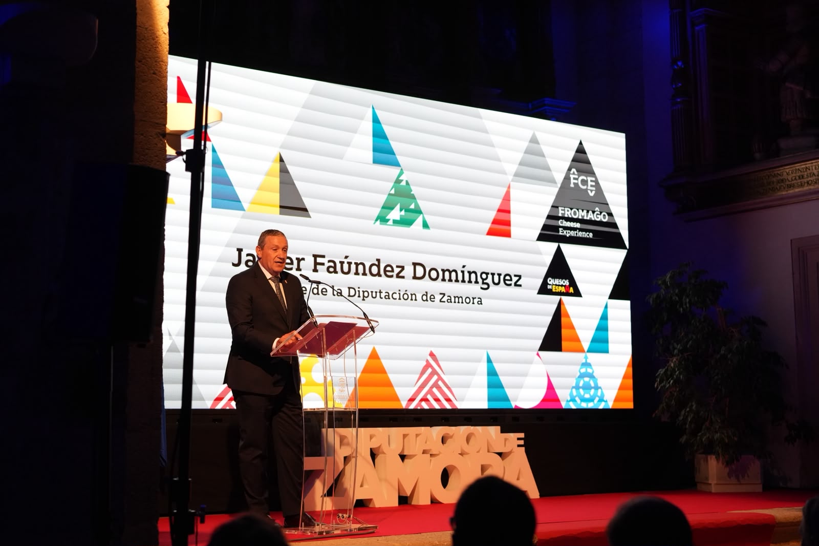 Intervención de Pablo Novo Espiñeira en la gala inaugural de FROMAGO 2026 en el Palacio de la Encarnación