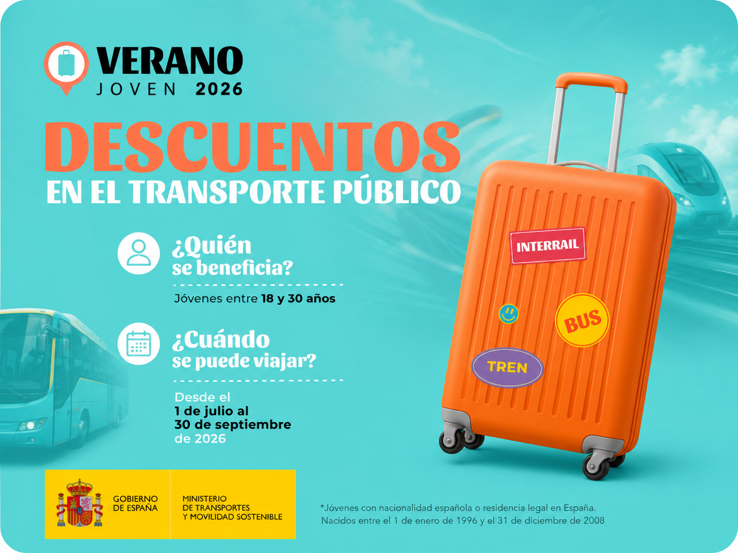 Verano Joven: viaja a FROMAGO 2026 en tren con hasta un 50% de descuento para jóvenes de 18 a 30 años